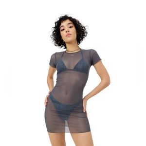 Lauryn Mesh Mini Galaxy T Shirt Dress - M - NWT